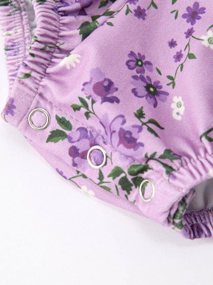 Lavender Floral Romper