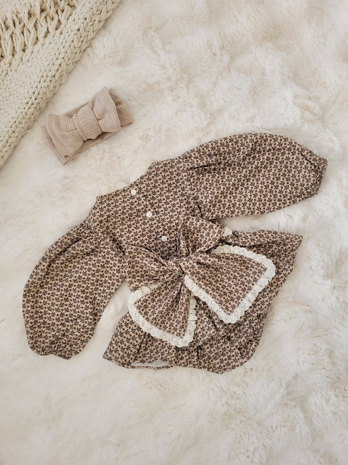 Chocolate Bloom Romper