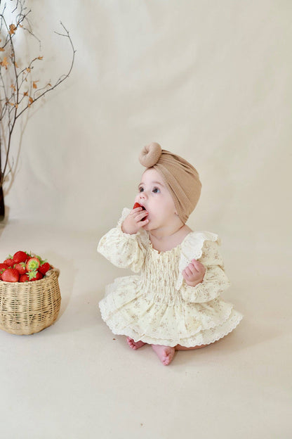 Cream Petal Romper