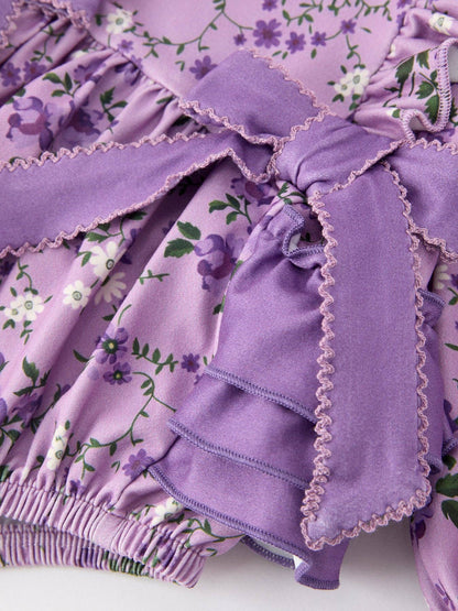 Lavender Floral Romper