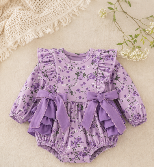 Lavender Floral Romper