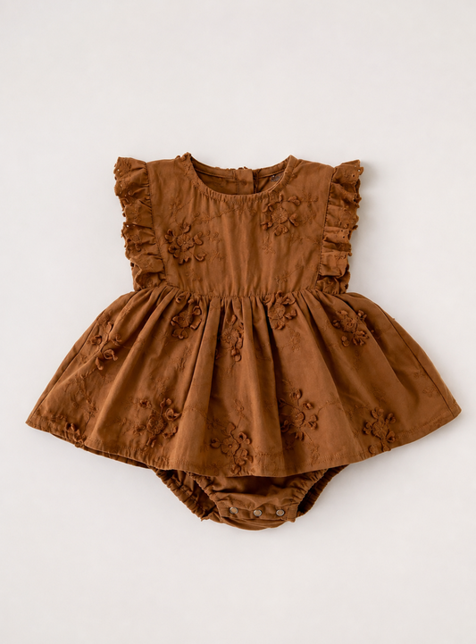 Lace Ruffle Bubble Romper