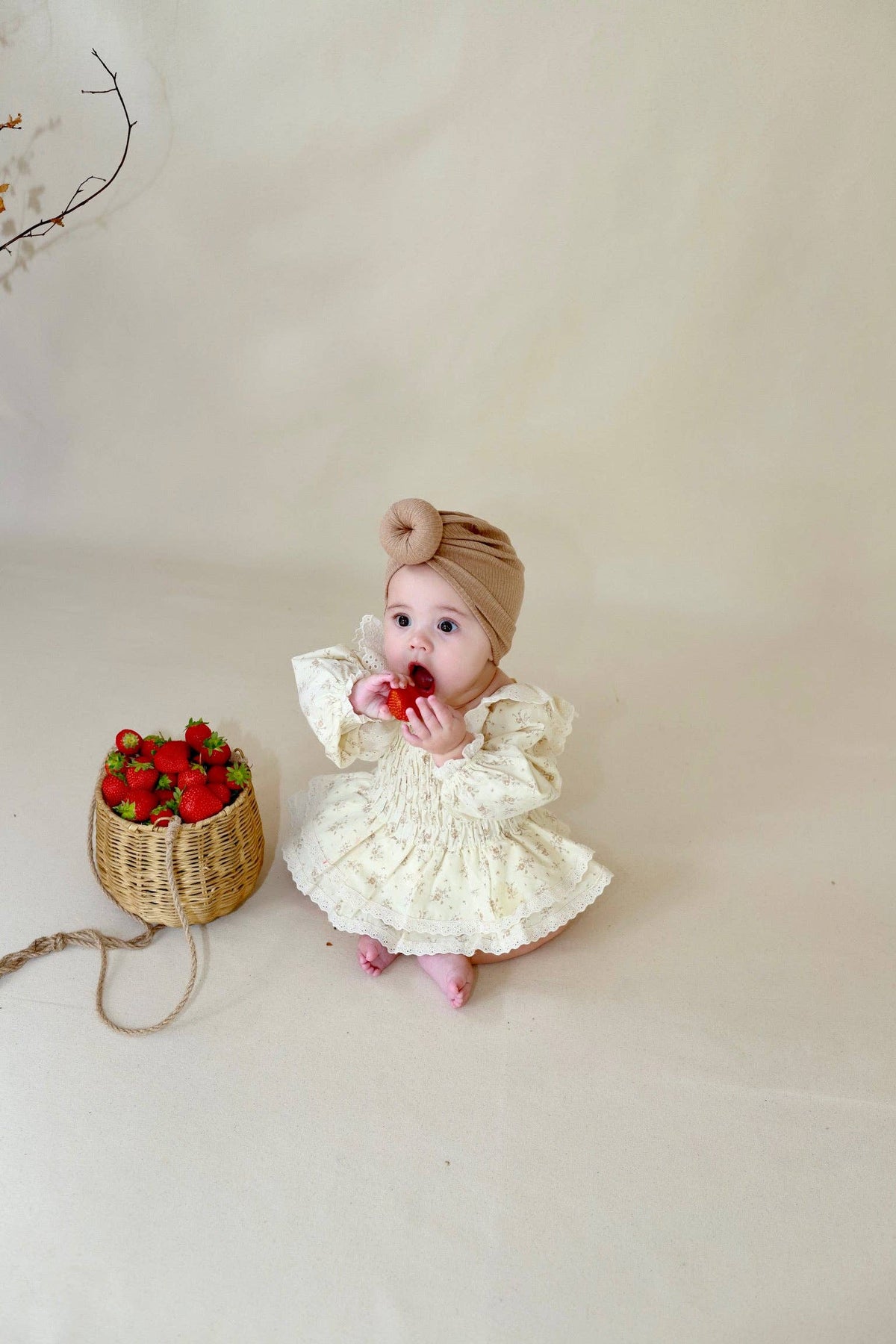 Cream Petal Romper