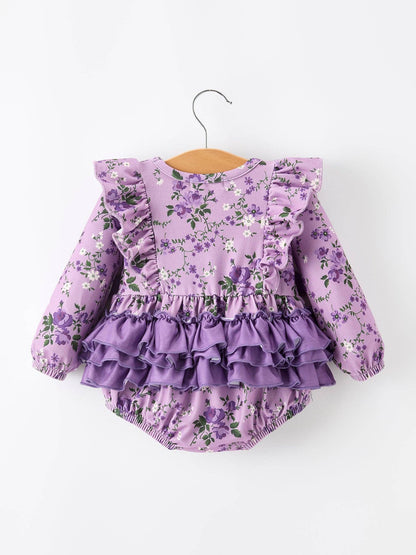 Lavender Floral Romper
