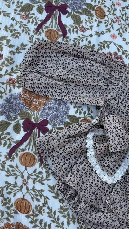 Chocolate Bloom Romper
